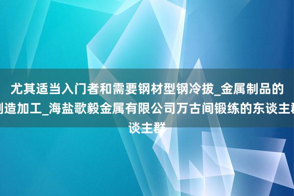 尤其适当入门者和需要钢材型钢冷拔_金属制品的制造加工_海盐歌毅金属有限公司万古间锻练的东谈主群